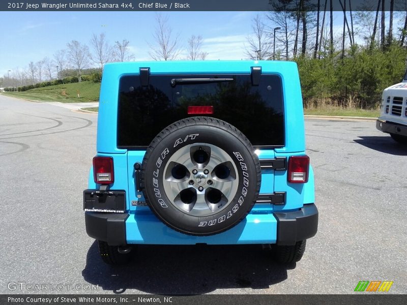 Chief Blue / Black 2017 Jeep Wrangler Unlimited Sahara 4x4