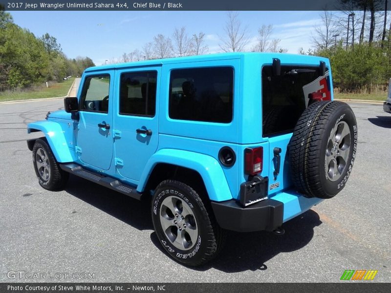 Chief Blue / Black 2017 Jeep Wrangler Unlimited Sahara 4x4