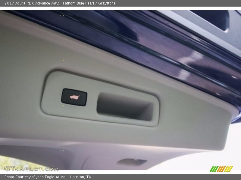 Fathom Blue Pearl / Graystone 2017 Acura RDX Advance AWD