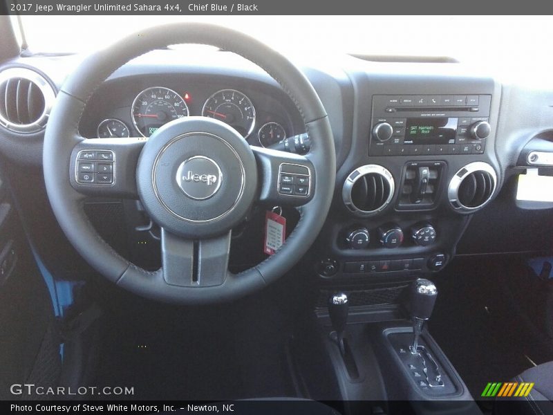 Chief Blue / Black 2017 Jeep Wrangler Unlimited Sahara 4x4