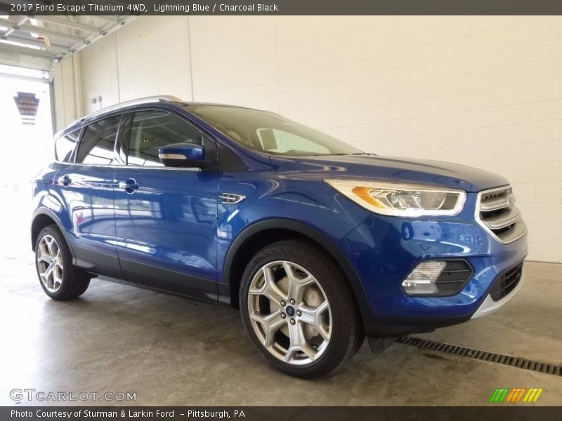 Lightning Blue / Charcoal Black 2017 Ford Escape Titanium 4WD