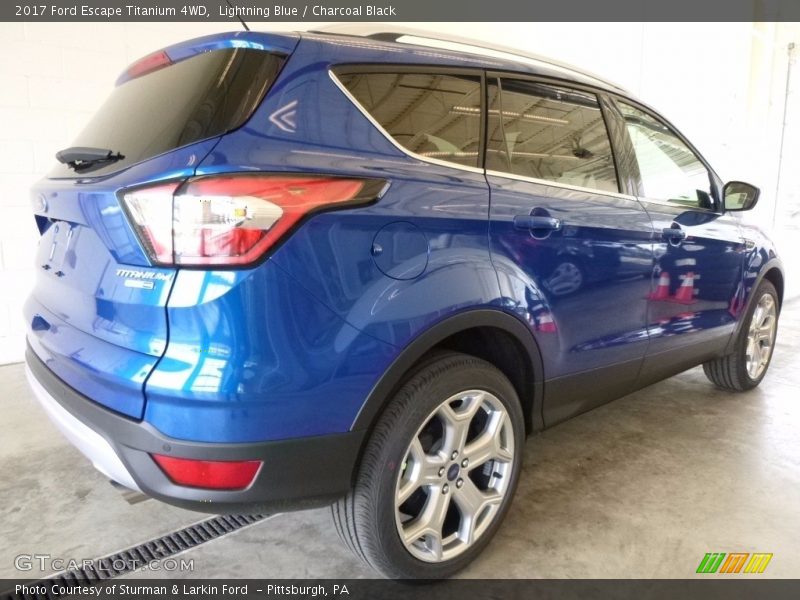 Lightning Blue / Charcoal Black 2017 Ford Escape Titanium 4WD