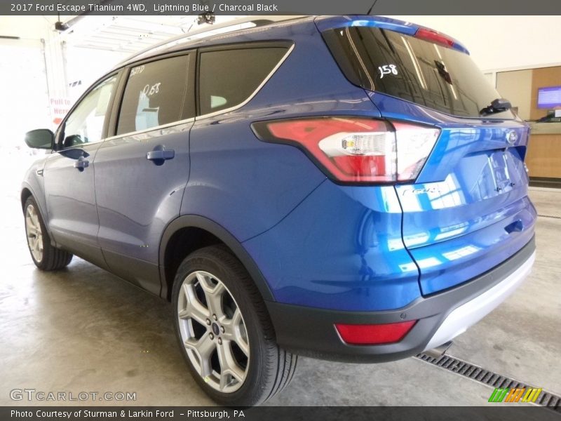 Lightning Blue / Charcoal Black 2017 Ford Escape Titanium 4WD