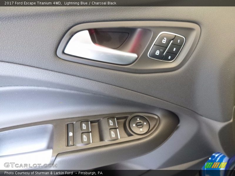 Lightning Blue / Charcoal Black 2017 Ford Escape Titanium 4WD