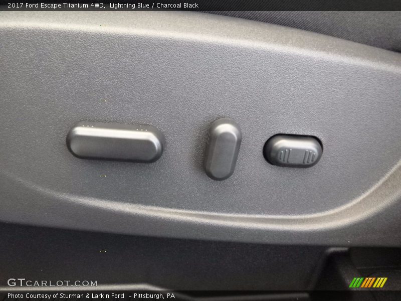 Lightning Blue / Charcoal Black 2017 Ford Escape Titanium 4WD