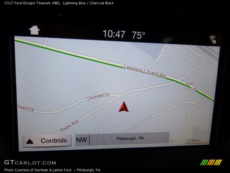 Lightning Blue / Charcoal Black 2017 Ford Escape Titanium 4WD