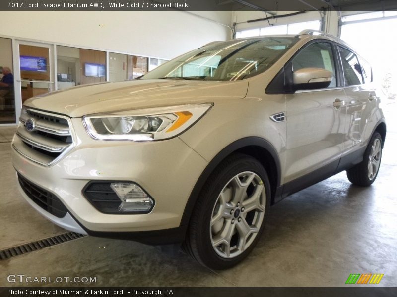 White Gold / Charcoal Black 2017 Ford Escape Titanium 4WD