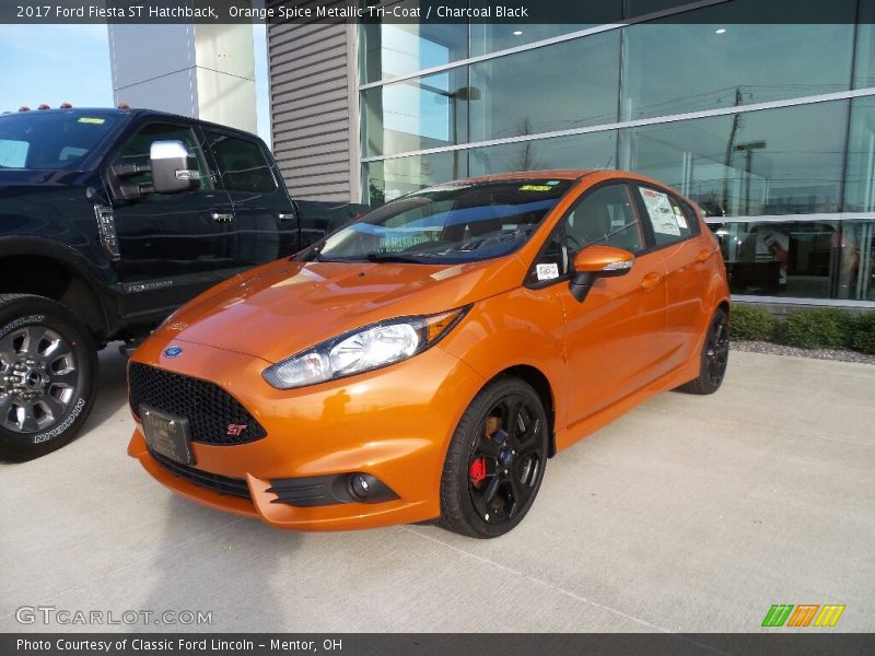 Orange Spice Metallic Tri-Coat / Charcoal Black 2017 Ford Fiesta ST Hatchback