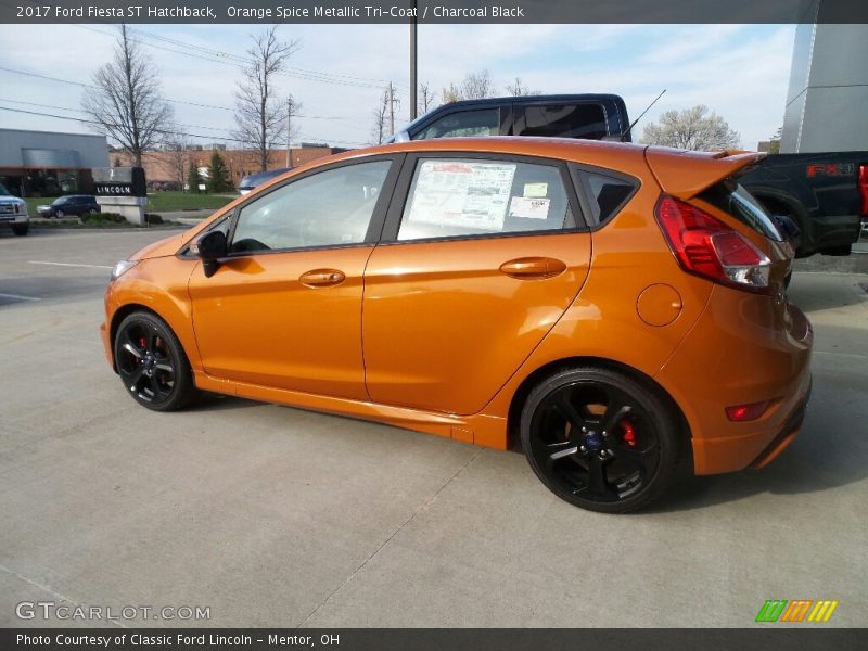 Orange Spice Metallic Tri-Coat / Charcoal Black 2017 Ford Fiesta ST Hatchback