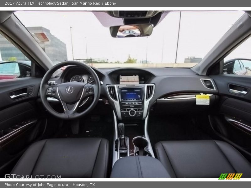 San Marino Red / Ebony 2017 Acura TLX Technology Sedan
