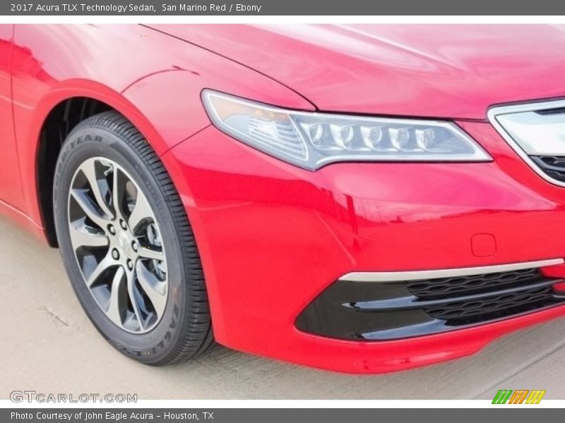San Marino Red / Ebony 2017 Acura TLX Technology Sedan