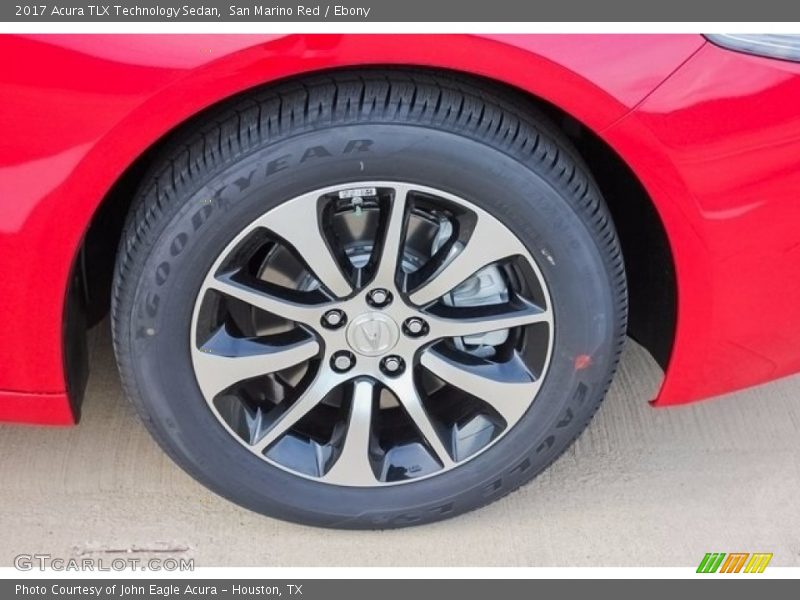 San Marino Red / Ebony 2017 Acura TLX Technology Sedan