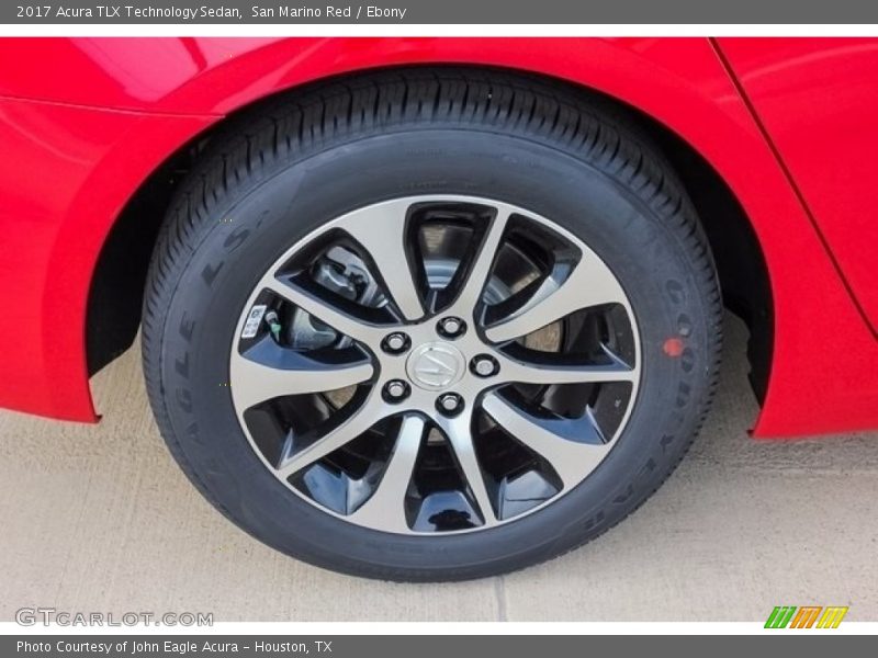 San Marino Red / Ebony 2017 Acura TLX Technology Sedan
