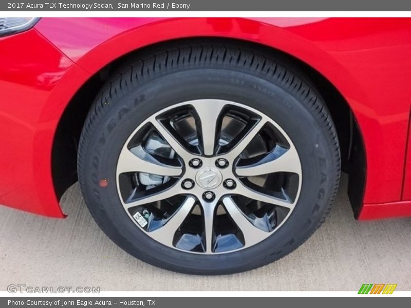 San Marino Red / Ebony 2017 Acura TLX Technology Sedan
