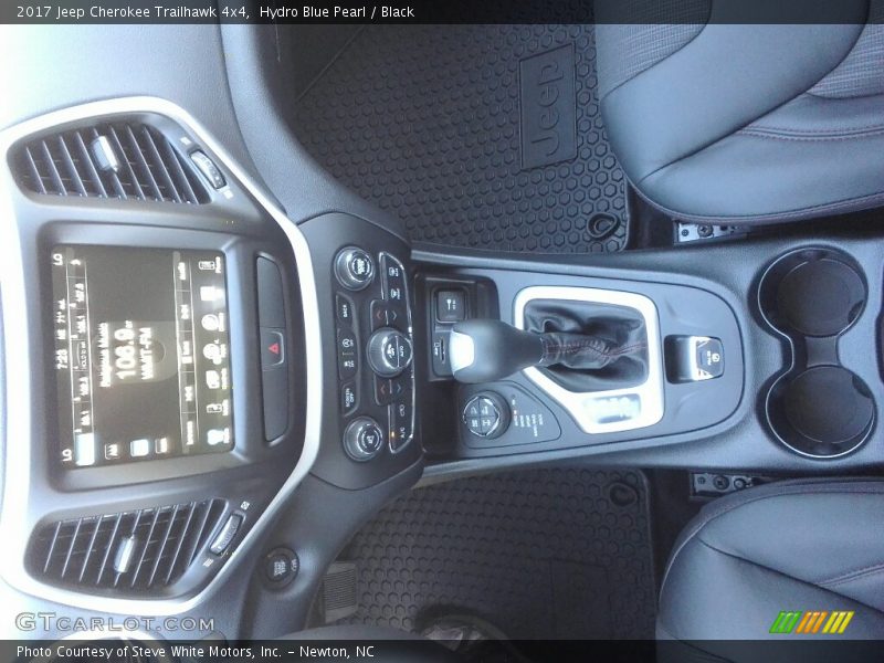 Hydro Blue Pearl / Black 2017 Jeep Cherokee Trailhawk 4x4