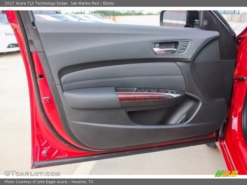 San Marino Red / Ebony 2017 Acura TLX Technology Sedan