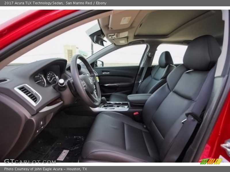 San Marino Red / Ebony 2017 Acura TLX Technology Sedan