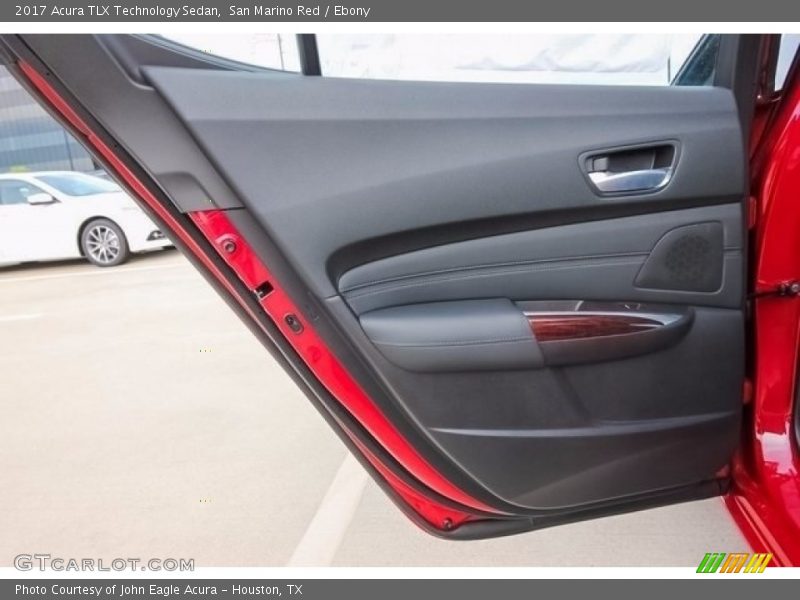 San Marino Red / Ebony 2017 Acura TLX Technology Sedan