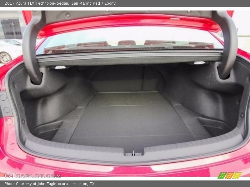 San Marino Red / Ebony 2017 Acura TLX Technology Sedan