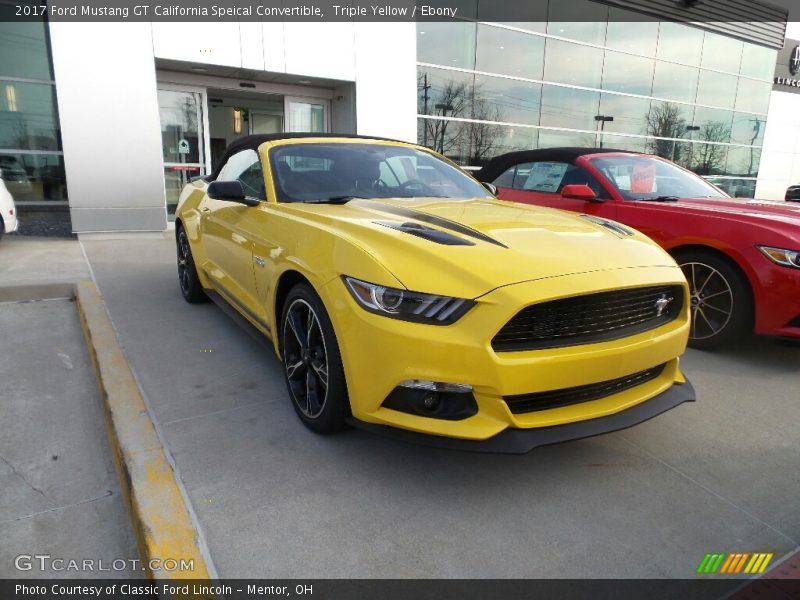 Triple Yellow / Ebony 2017 Ford Mustang GT California Speical Convertible