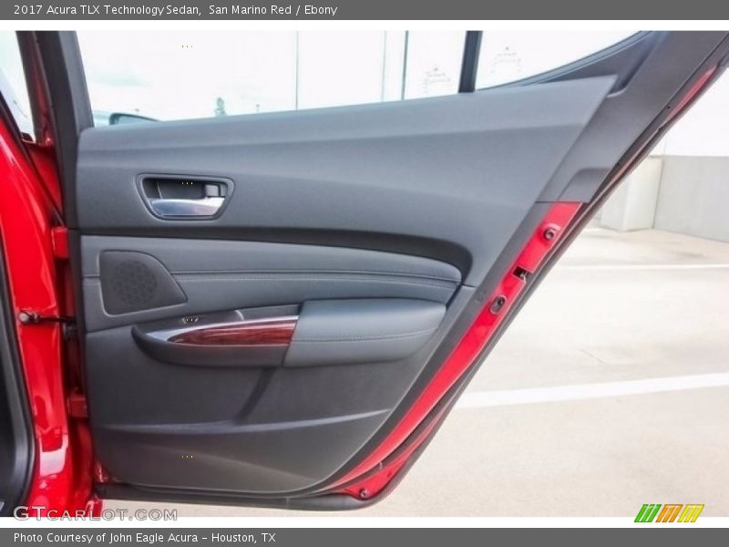 San Marino Red / Ebony 2017 Acura TLX Technology Sedan