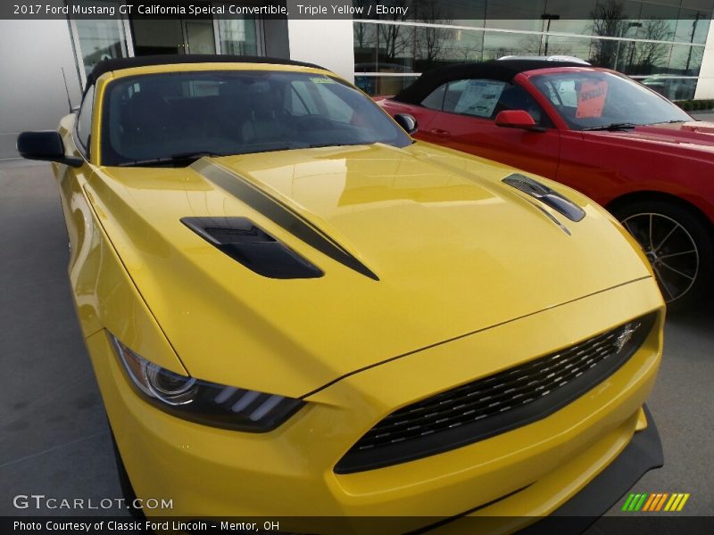 Triple Yellow / Ebony 2017 Ford Mustang GT California Speical Convertible