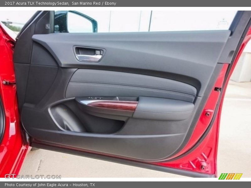 San Marino Red / Ebony 2017 Acura TLX Technology Sedan