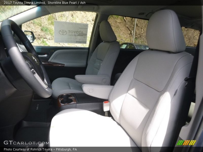 Front Seat of 2017 Sienna Limited