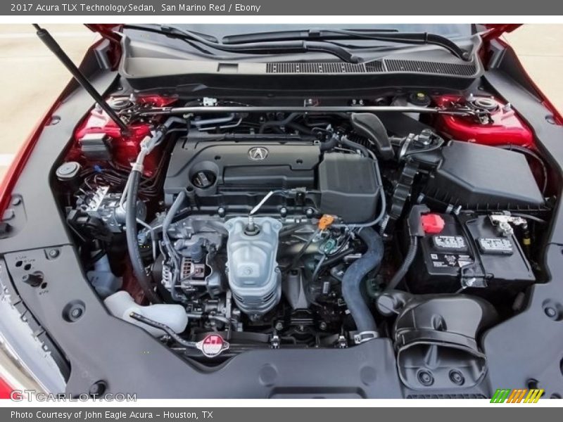 San Marino Red / Ebony 2017 Acura TLX Technology Sedan