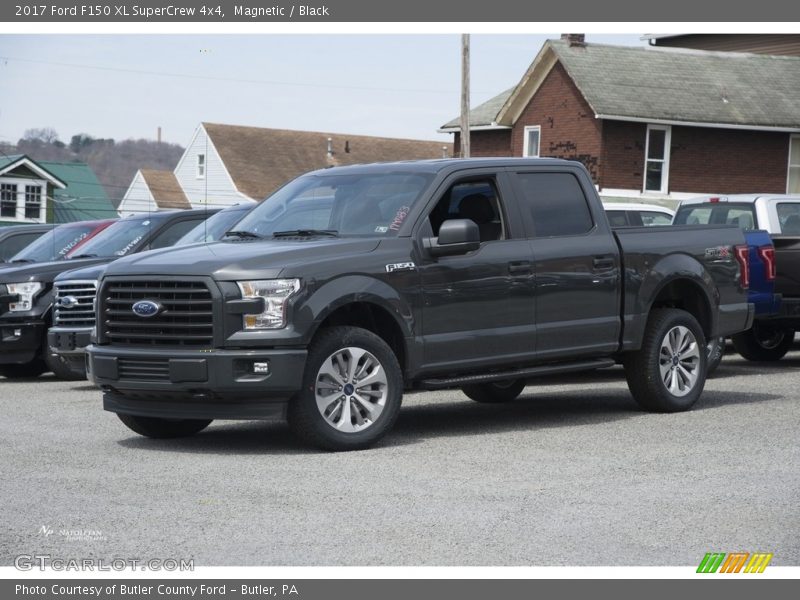 Magnetic / Black 2017 Ford F150 XL SuperCrew 4x4