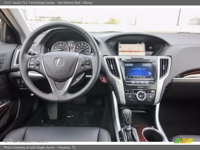 San Marino Red / Ebony 2017 Acura TLX Technology Sedan