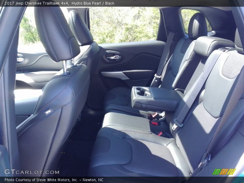 Hydro Blue Pearl / Black 2017 Jeep Cherokee Trailhawk 4x4