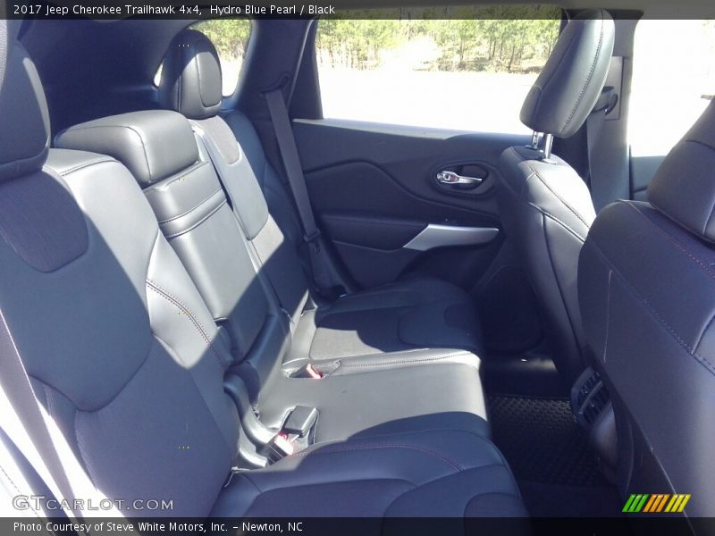 Hydro Blue Pearl / Black 2017 Jeep Cherokee Trailhawk 4x4