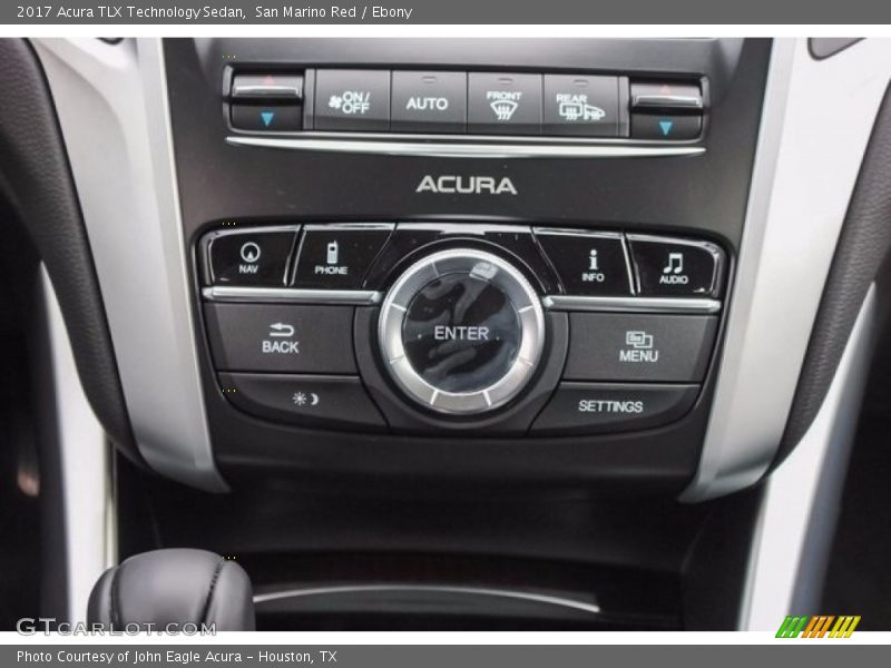 San Marino Red / Ebony 2017 Acura TLX Technology Sedan