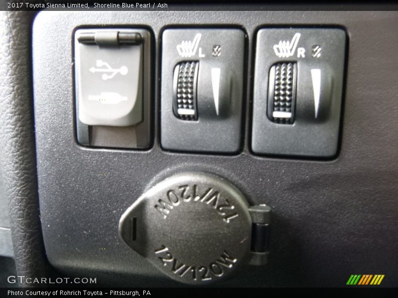 Shoreline Blue Pearl / Ash 2017 Toyota Sienna Limited