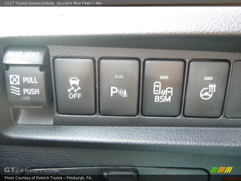 Shoreline Blue Pearl / Ash 2017 Toyota Sienna Limited