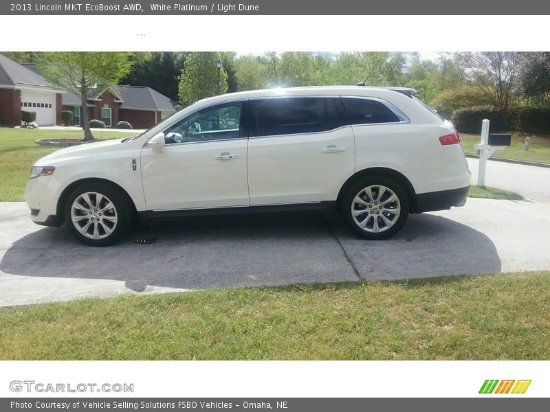 White Platinum / Light Dune 2013 Lincoln MKT EcoBoost AWD