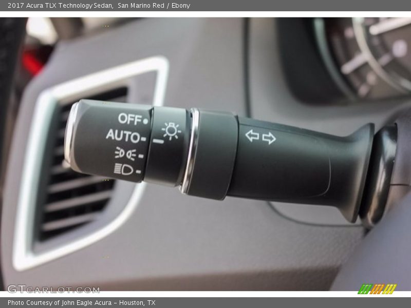 San Marino Red / Ebony 2017 Acura TLX Technology Sedan