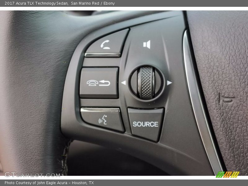 San Marino Red / Ebony 2017 Acura TLX Technology Sedan