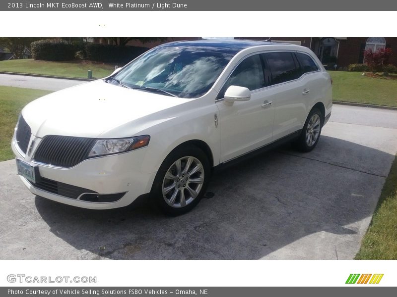 White Platinum / Light Dune 2013 Lincoln MKT EcoBoost AWD