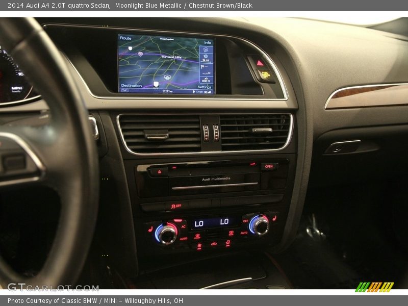 Moonlight Blue Metallic / Chestnut Brown/Black 2014 Audi A4 2.0T quattro Sedan