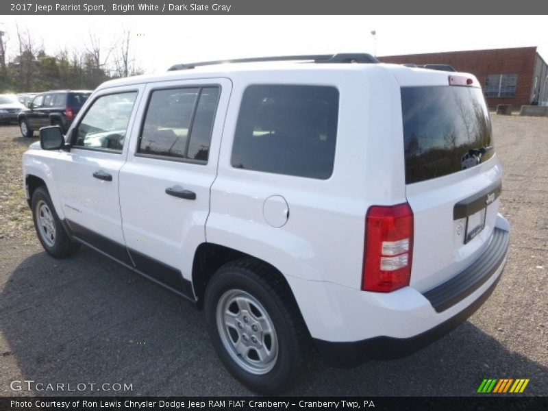 Bright White / Dark Slate Gray 2017 Jeep Patriot Sport