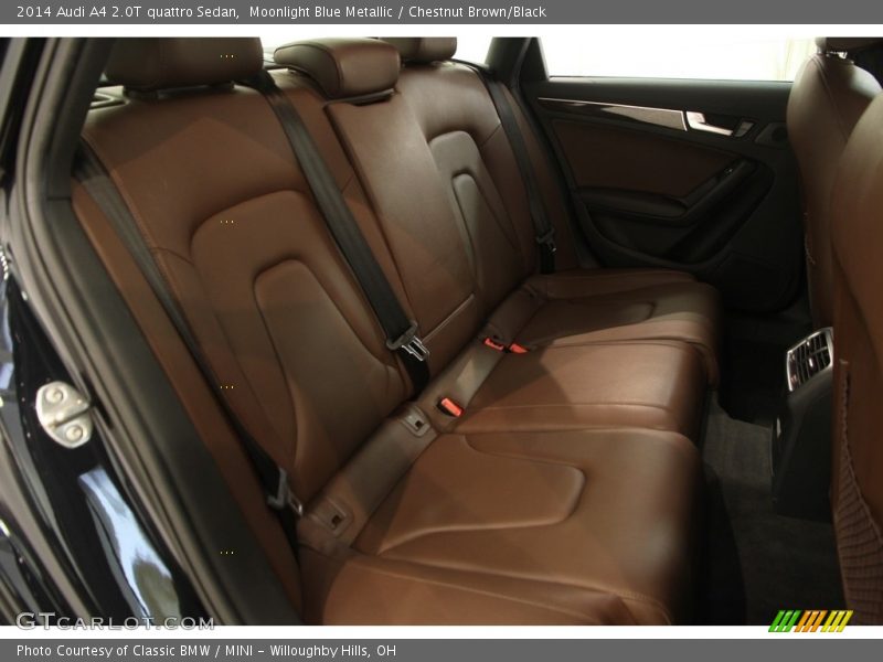 Moonlight Blue Metallic / Chestnut Brown/Black 2014 Audi A4 2.0T quattro Sedan