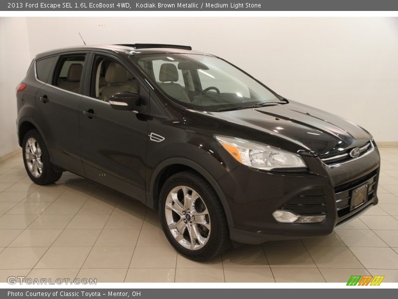 Kodiak Brown Metallic / Medium Light Stone 2013 Ford Escape SEL 1.6L EcoBoost 4WD