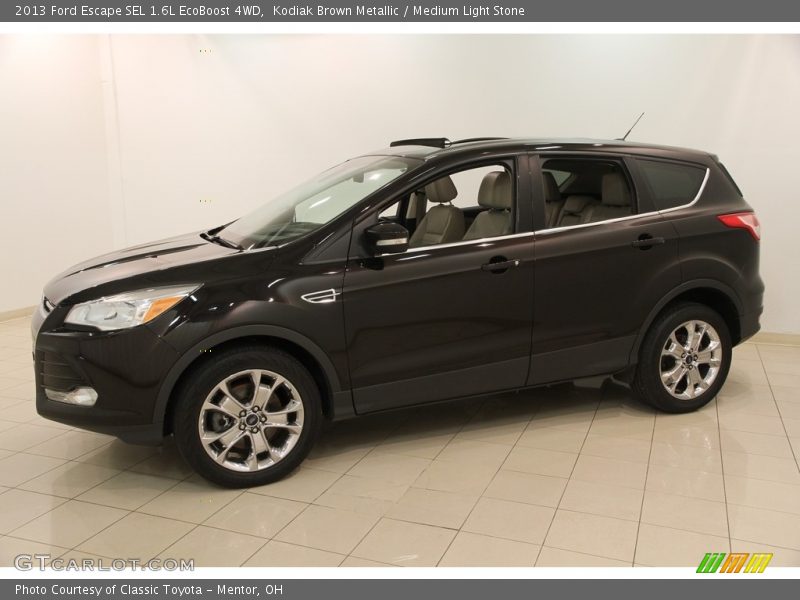 Kodiak Brown Metallic / Medium Light Stone 2013 Ford Escape SEL 1.6L EcoBoost 4WD