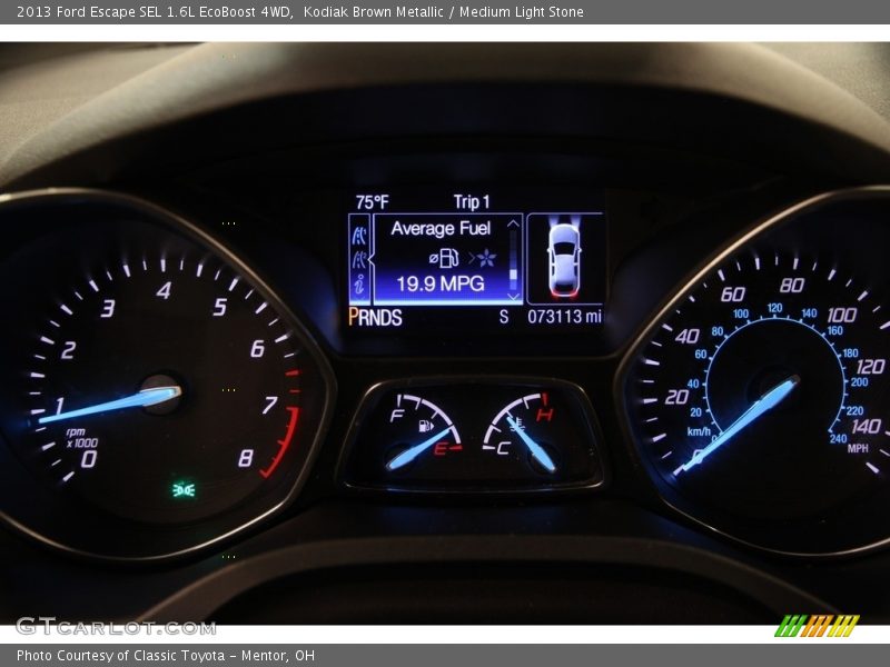 Kodiak Brown Metallic / Medium Light Stone 2013 Ford Escape SEL 1.6L EcoBoost 4WD