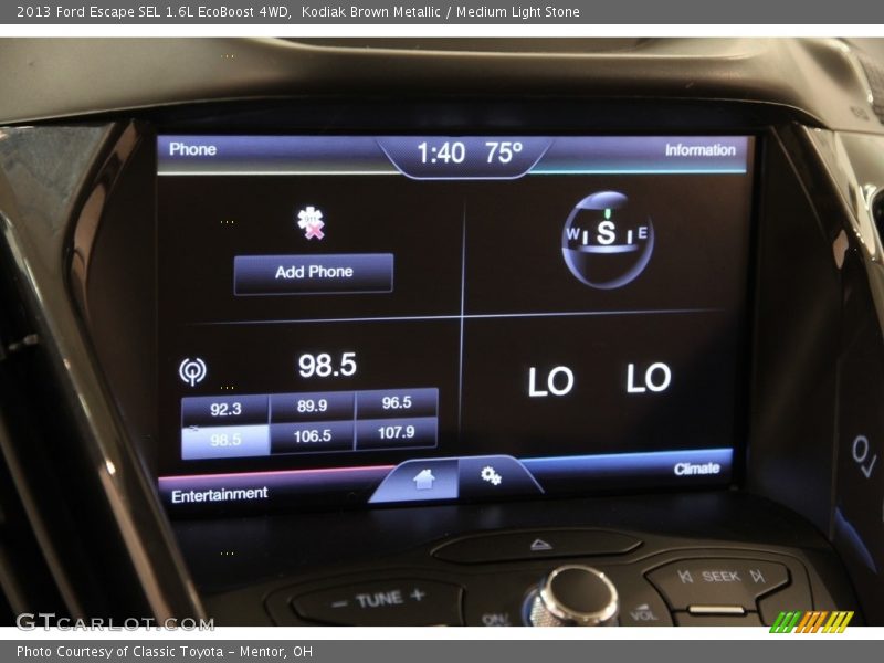 Kodiak Brown Metallic / Medium Light Stone 2013 Ford Escape SEL 1.6L EcoBoost 4WD