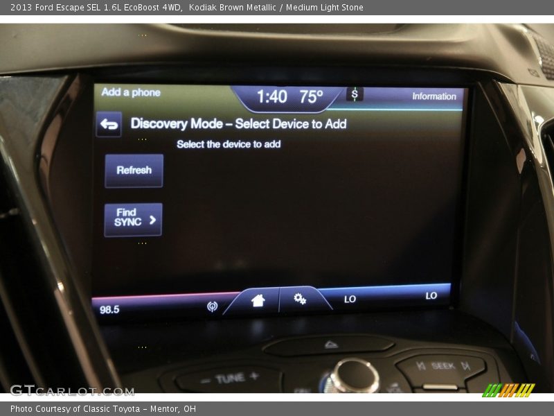 Kodiak Brown Metallic / Medium Light Stone 2013 Ford Escape SEL 1.6L EcoBoost 4WD