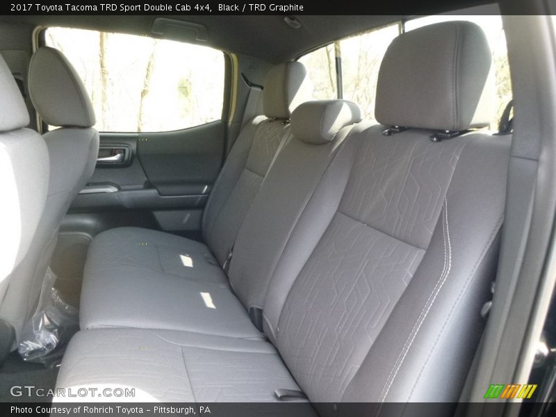 Rear Seat of 2017 Tacoma TRD Sport Double Cab 4x4