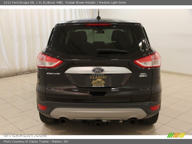 Kodiak Brown Metallic / Medium Light Stone 2013 Ford Escape SEL 1.6L EcoBoost 4WD